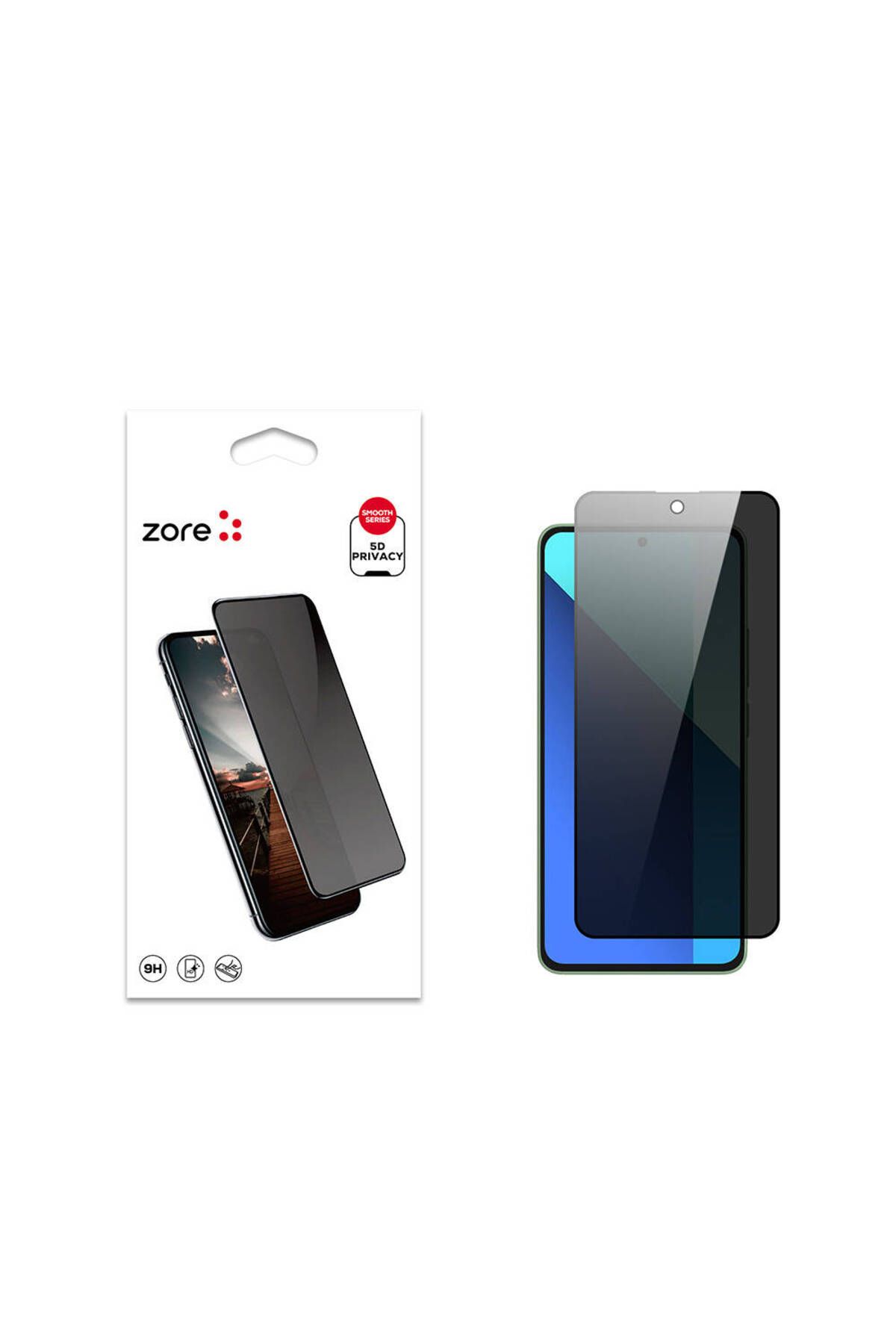 Kılıfist Xiaomi Redmi Note 13 4G KLFS New 5D Privacy Temperli Ekran Koruyucu