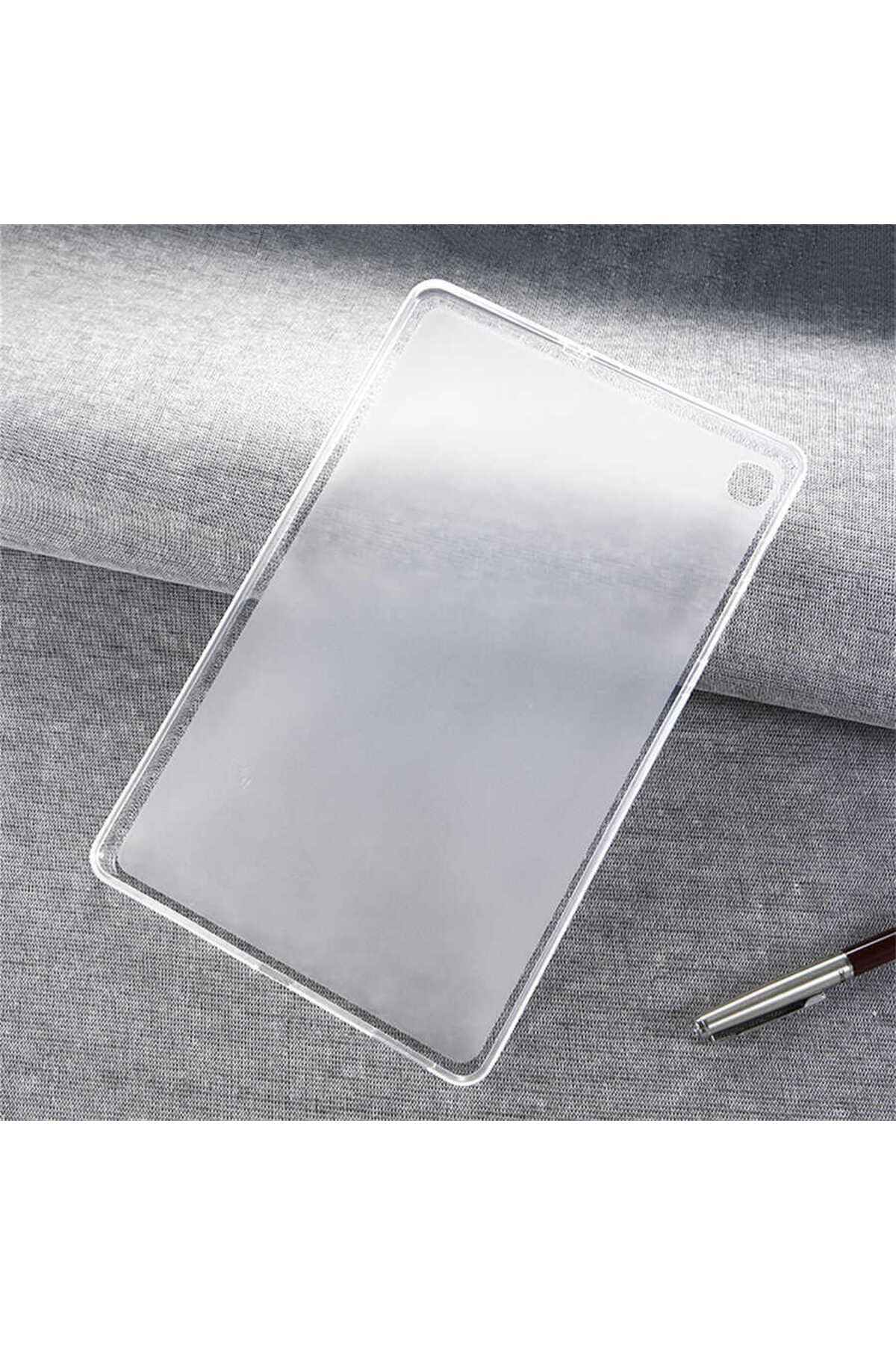 Kılıfist Galaxy Tab A7 10.4 T500 2020 Kılıf Uyumlu KLFS Tablet Süper Silikon Kapak-Renksiz