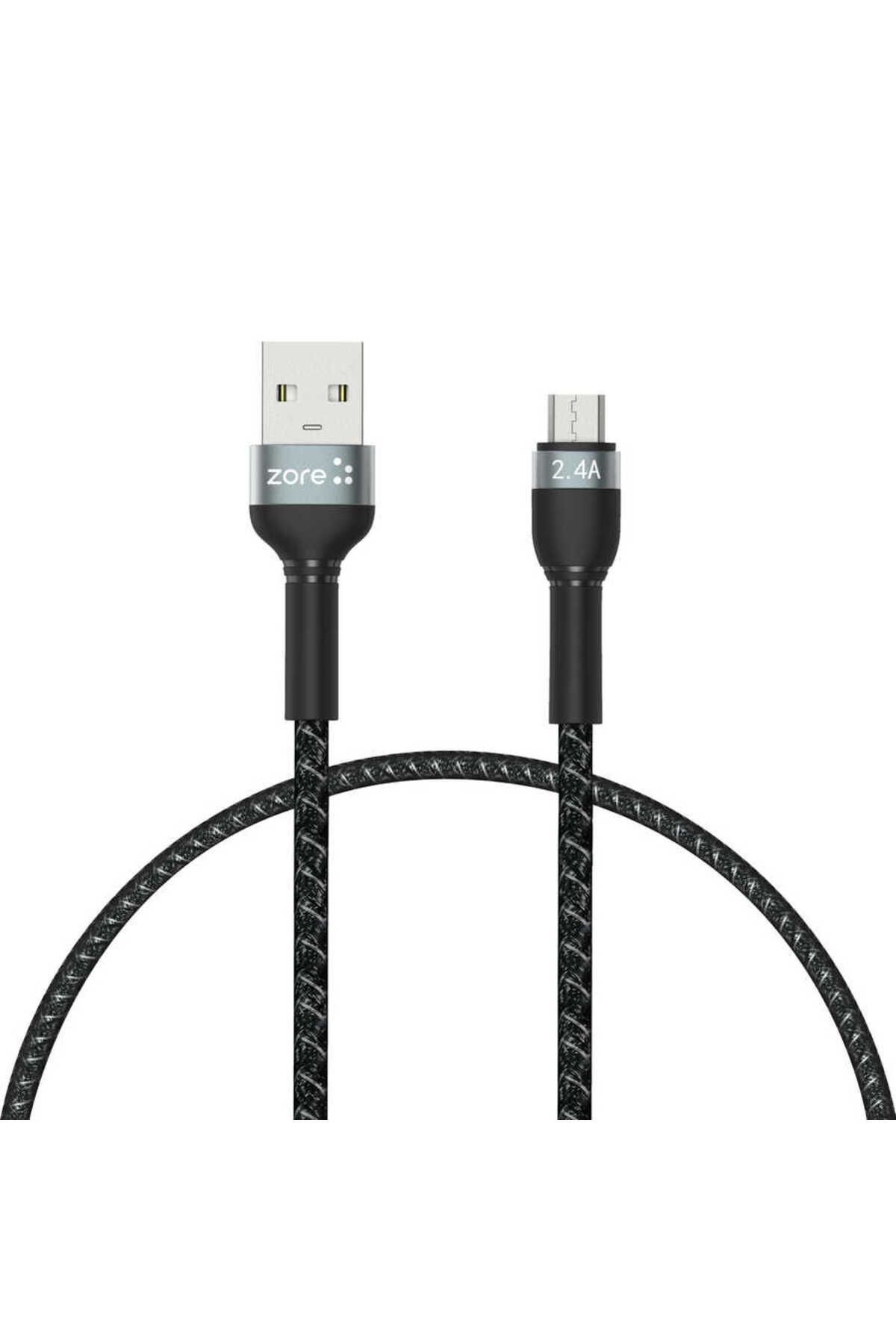 Kılıfist Siyah Shira Serisi Micro Usb Kablo 30 cm-KLFS