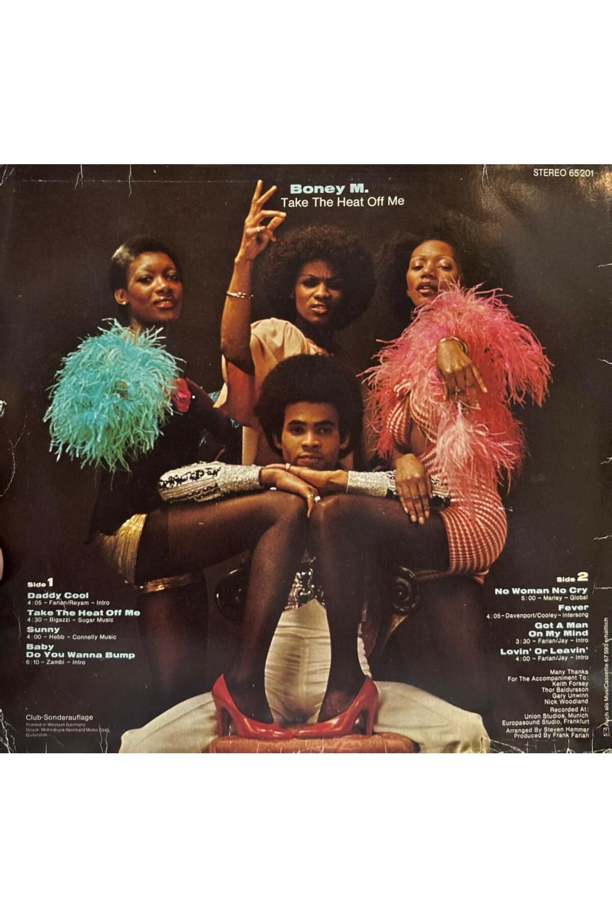 Kadıköy Plak Kulübü Boney M - Take The Heat off Me LP