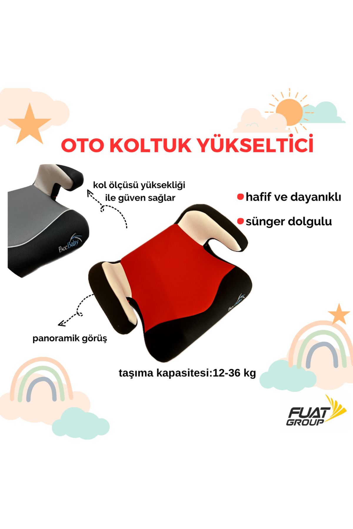 BeeBaby ÇOCUK OTO YÜKSELTİCİ