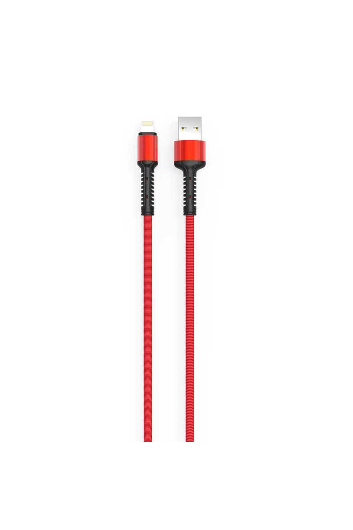 Kılıfist Kırmızı LS65 Lightning Usb Kablo-KLFS