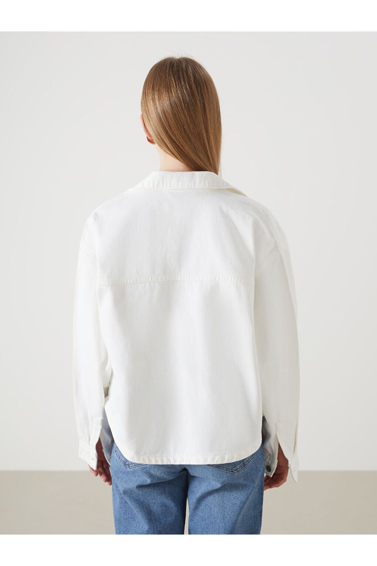 LC Waikiki-LCW Vision Oversize Damen Jeanshemdjacke 4