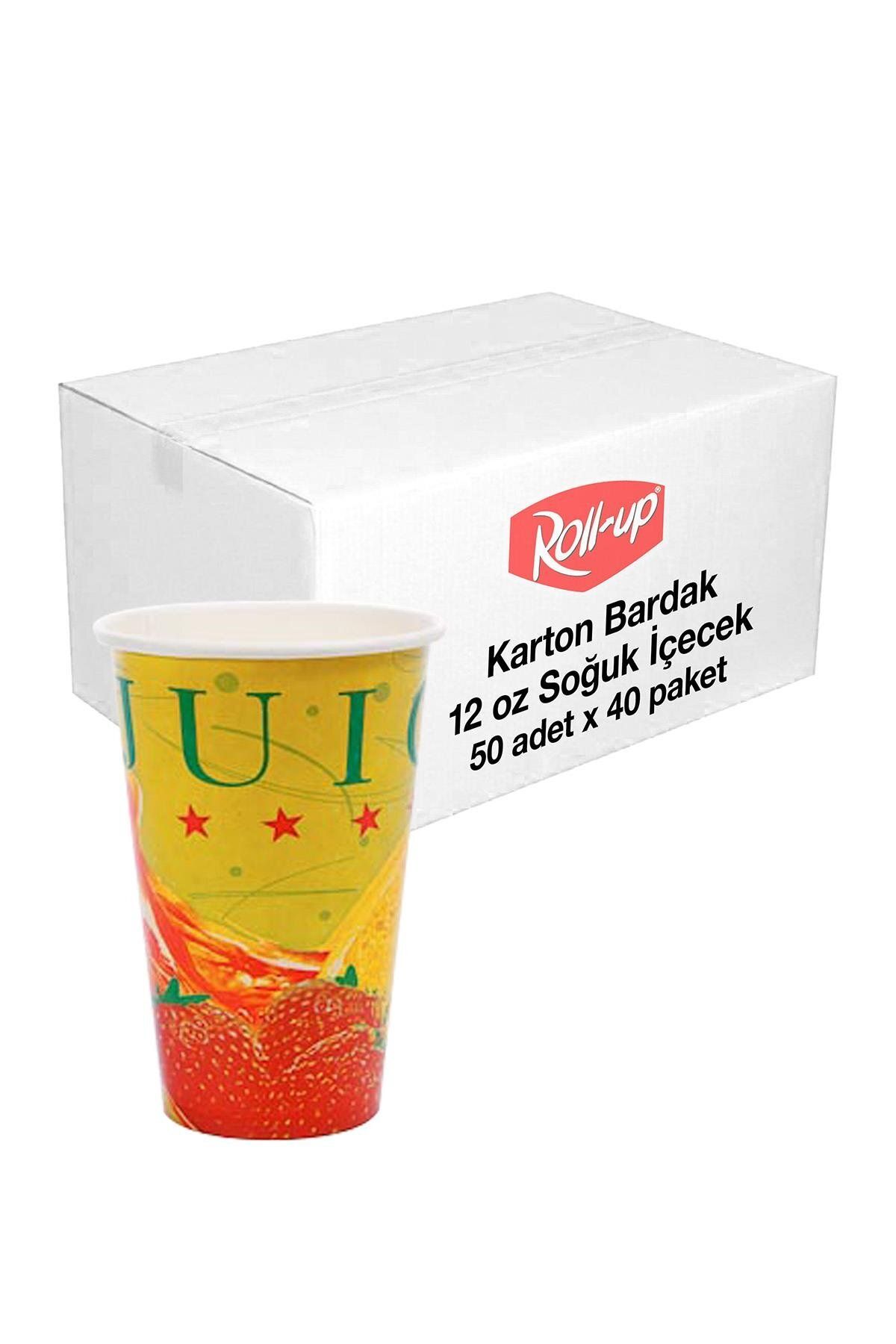 supertrend Süpertrend Roll-up Soğuk İçecek Karton Bardak 12oz 50li X 40 Paket (koli)