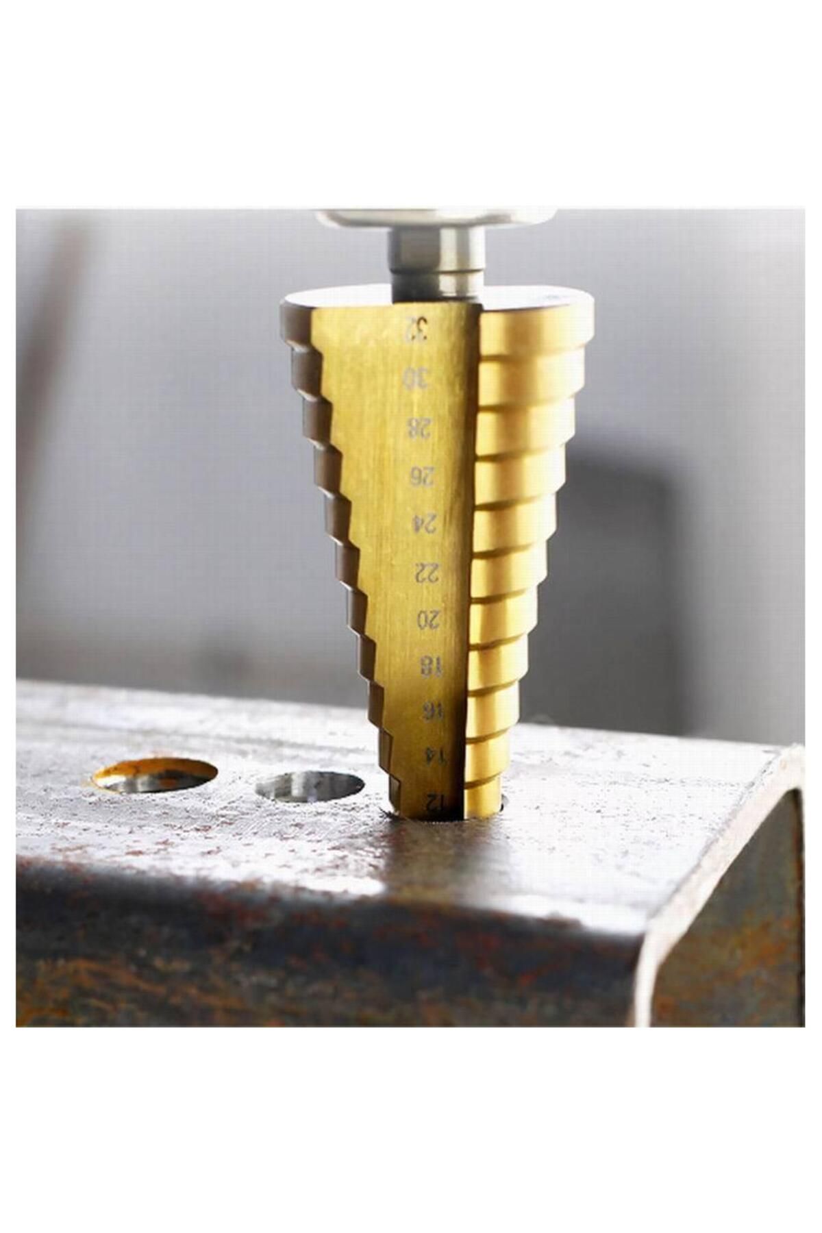 OEM-Professional Set of 3 Stepped Cone Drill Bits � Versatile Sizes 4-32mm for Precise Work 2