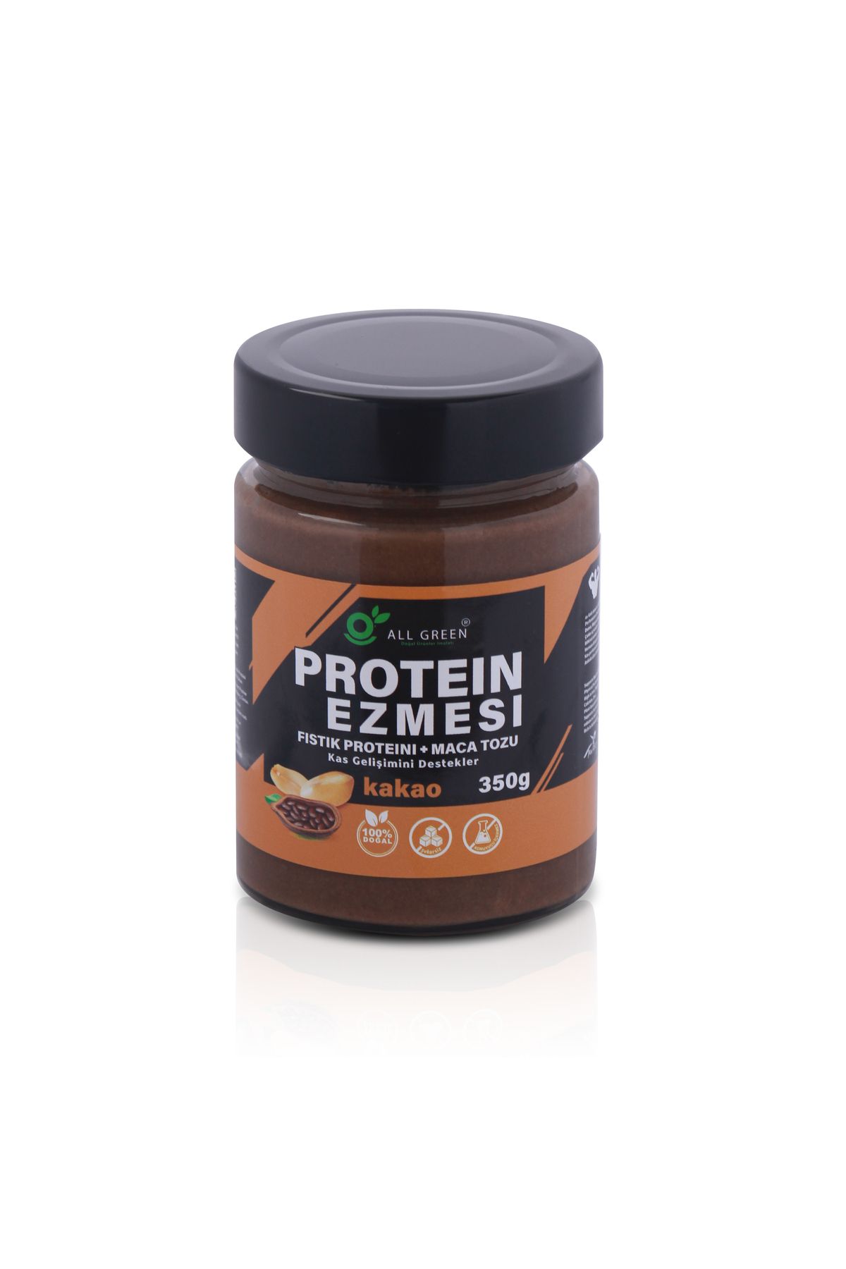 Allgreen Protein Fıstık Ezmesi – Kakao & Maca ile Güçlendirilmiş