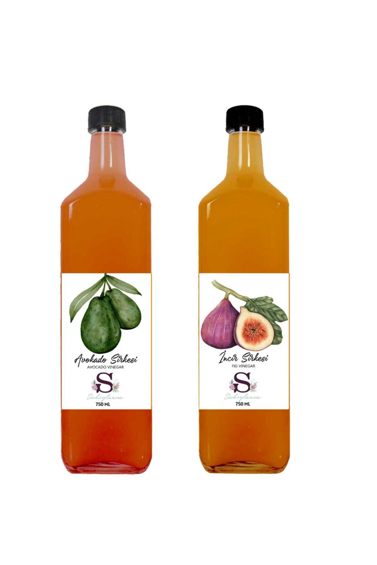 Süheylaana Doğal Avokado Sirkesi 750 Ml - Doğal İncir Sirkesi 750 Ml