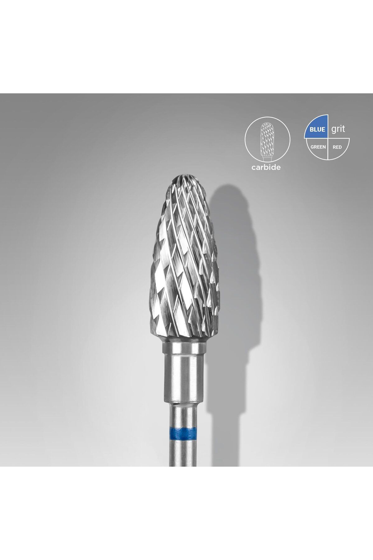 STALEKS Sert Alaşım Mısır Freze, Mavi, Çap 6 mm / Çalışma Kısmı 14 mm