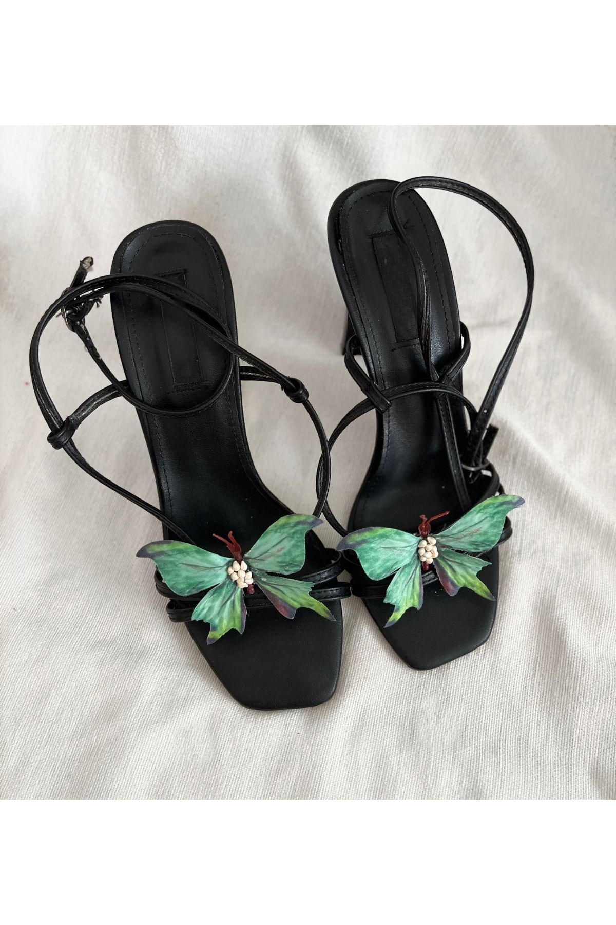 FloresDeCarnaval kelebekli klipsli ayakkabı tokası/aksesuarı