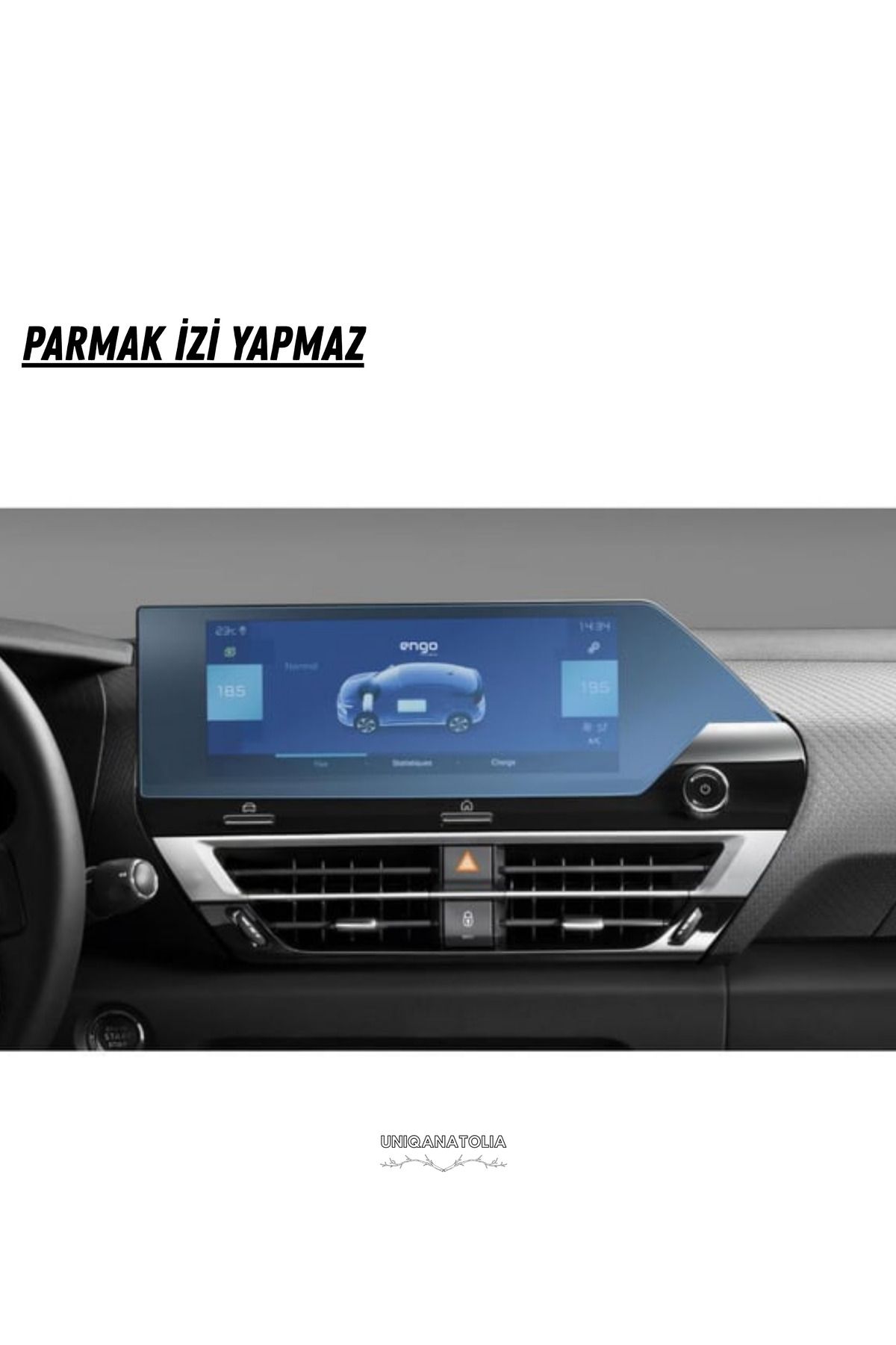 UniqAnatolia-Citroen C4 X-C4 X Max 2025 Navigation and Multimedia Compatible Nano Screen Protector 2