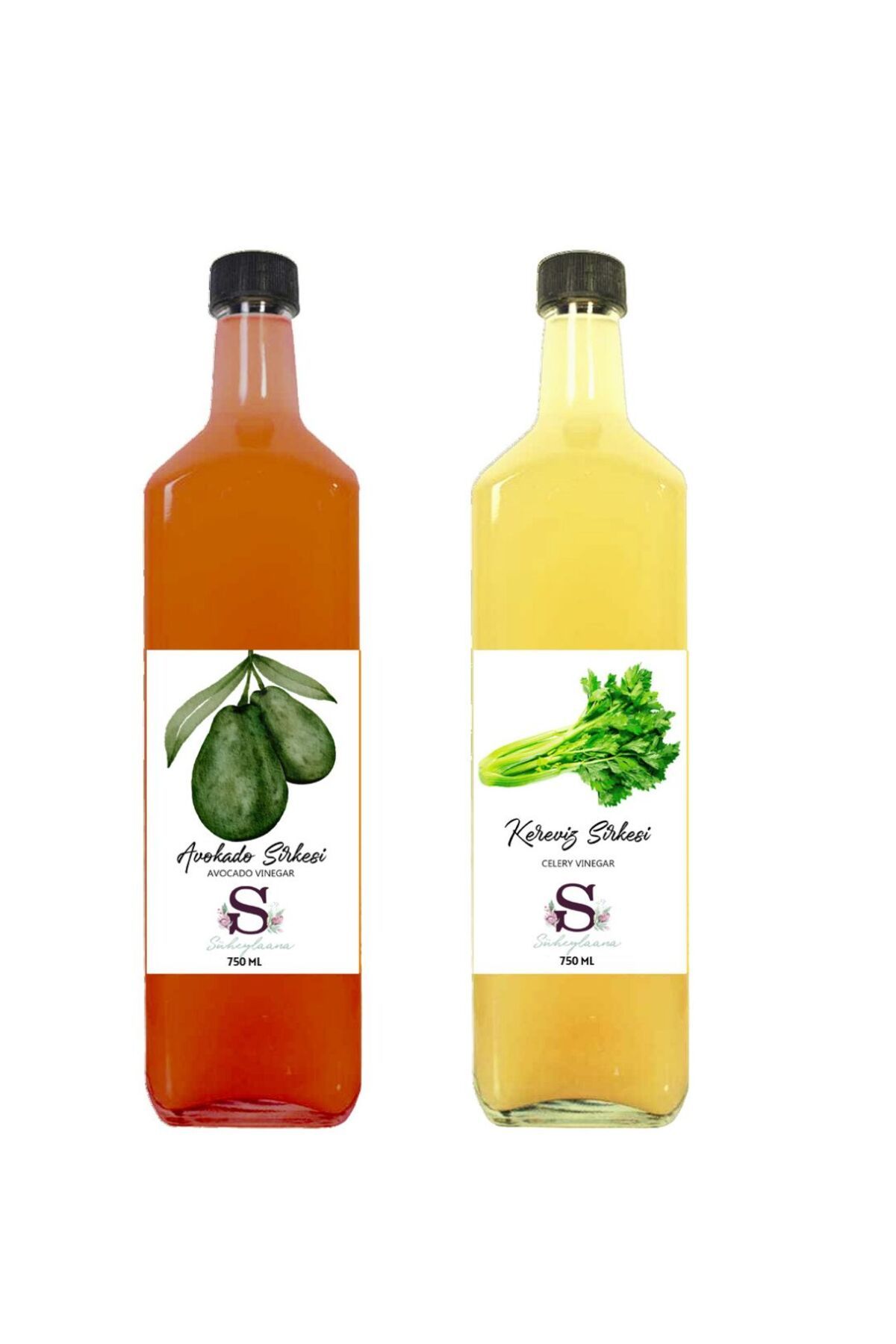 Süheylaana Doğal Avokado Sirkesi 750 Ml - Doğal Kereviz Sirkesi 750 Ml