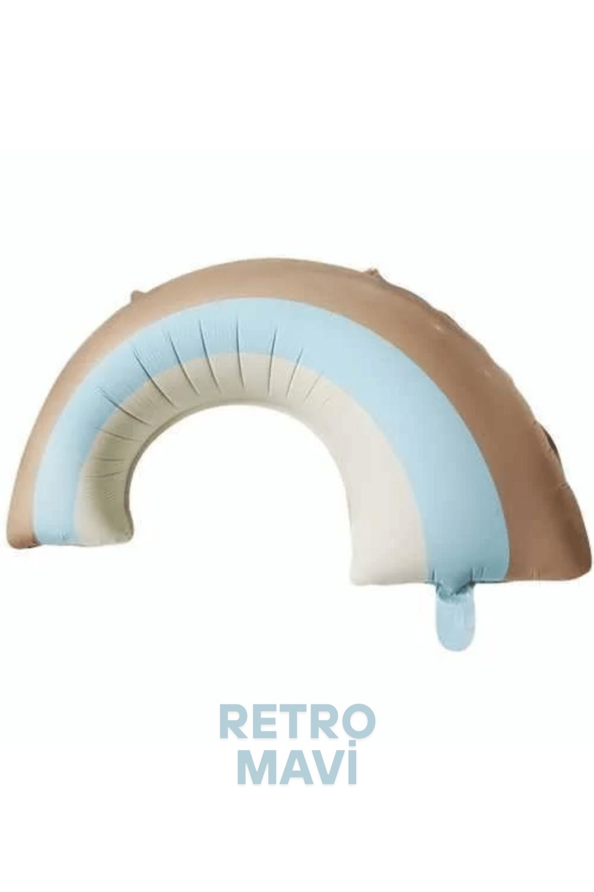 Mielibon Retro Gökkuşağı Folyo Balon 82x53.5 cm Renkli Parti Dekoru