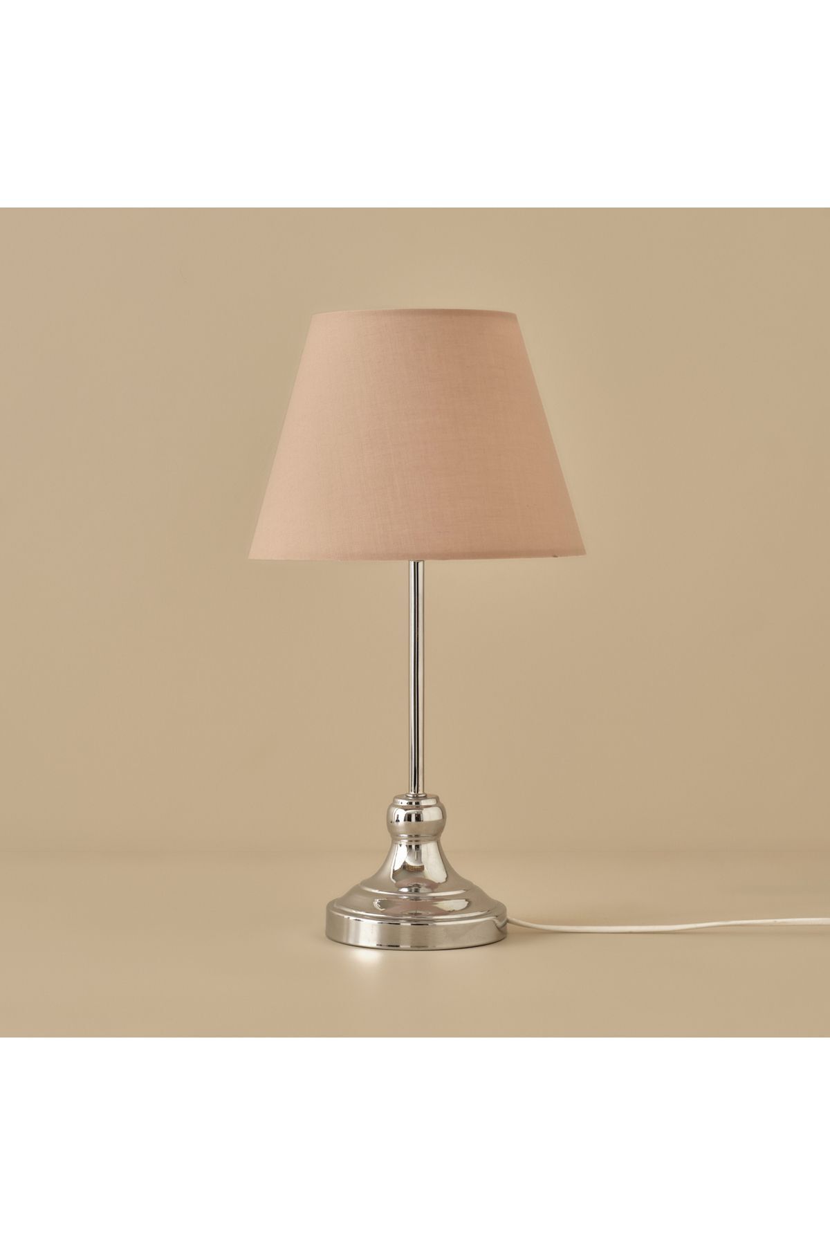 SerenityHaven Dante Metal Abajur Pudra (25x17x46 cm)