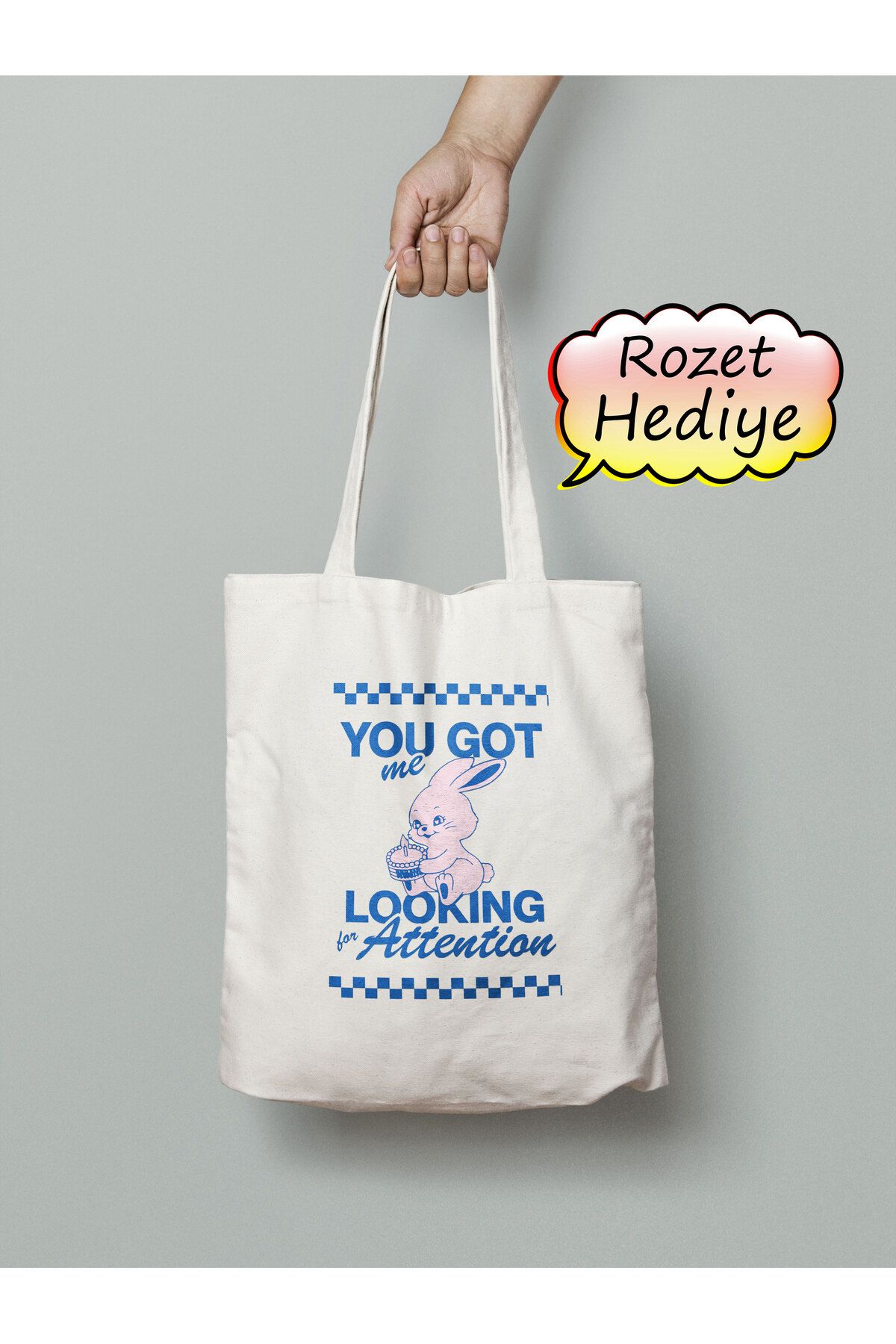 Akumastik NewJeans Kpop Bez Çanta 35x40cm - Rozet Hediyeli