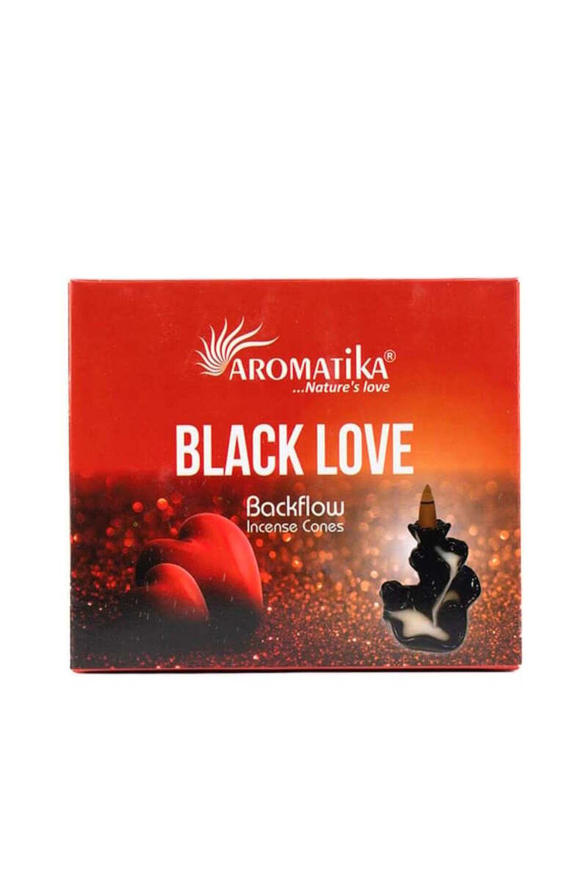 Colourful SHOP Black Love Kokulu Geri Akış Tütsüsü konik Tütsü Black Love Backflow Incense Cones 10 Adet