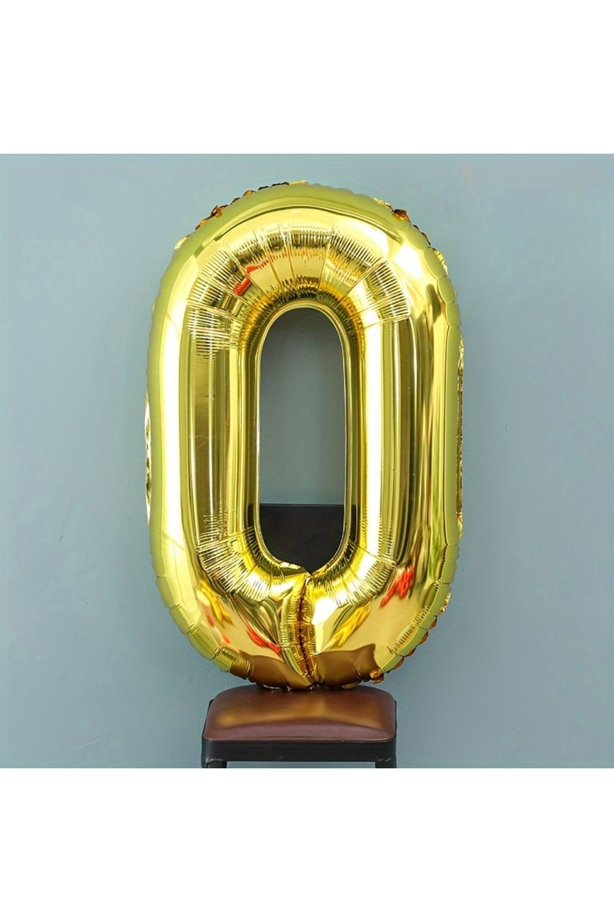 UVERTE 0 Yaş Gold Altın Folyo Balon 34 İnç 80 cm Doğum Günü ve Parti Balonu
