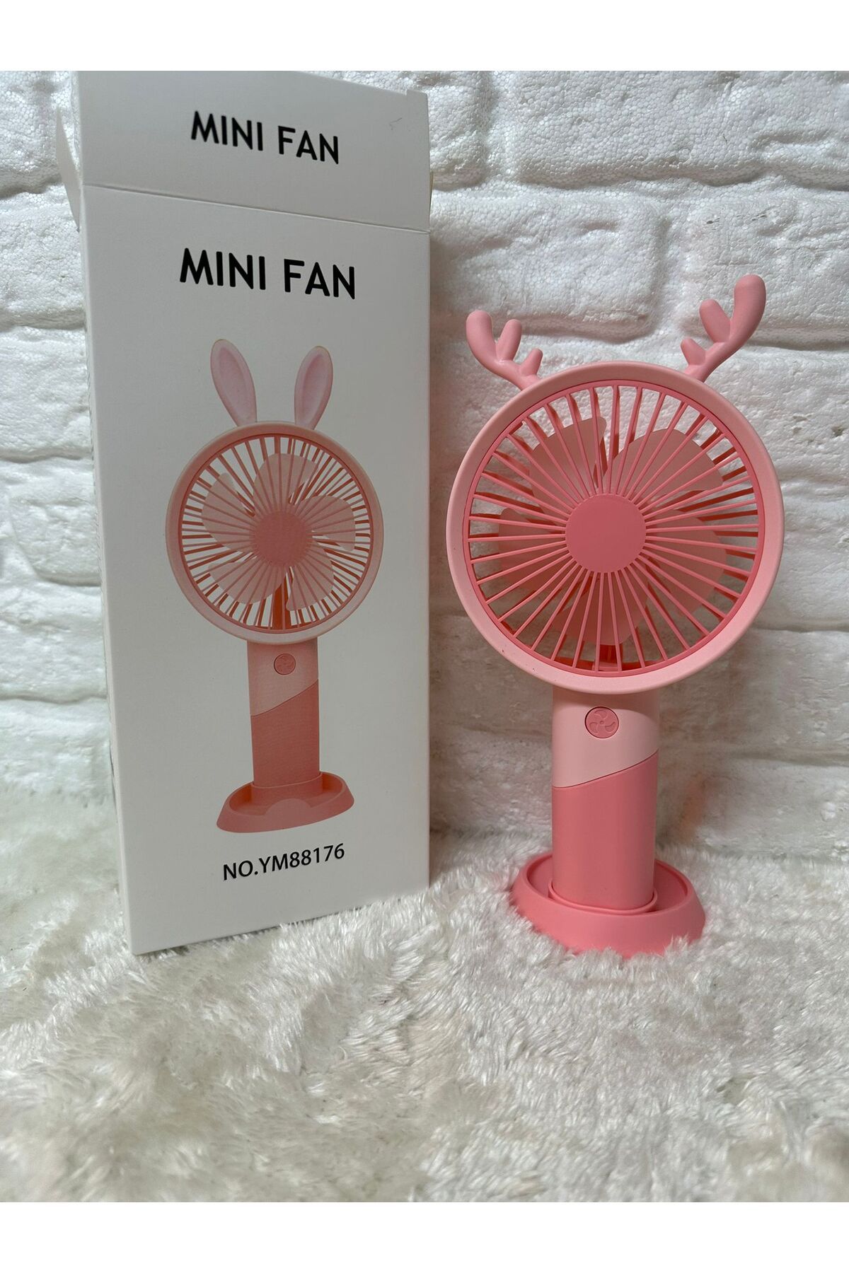 BEREKET PAZAR Kutulu Şarjlı 3 Kademeli Minik Fan 20 cm