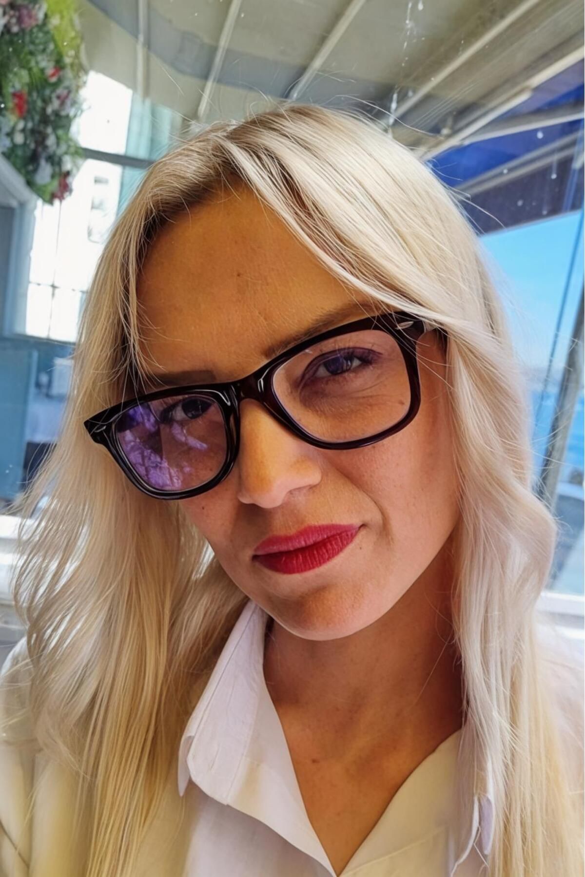Mood Agenda Unisex Ronny Mavi Işık Korumalı Dinlendirici Kare Model Ekran Gözlüğü