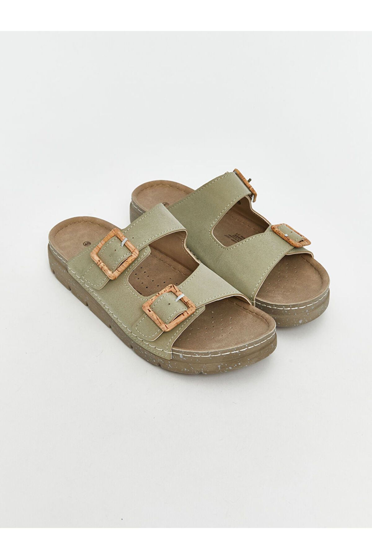 LC Waikiki Yeni Sezon Suet Gorunumlu Kadin Terlik - S5M671Z8