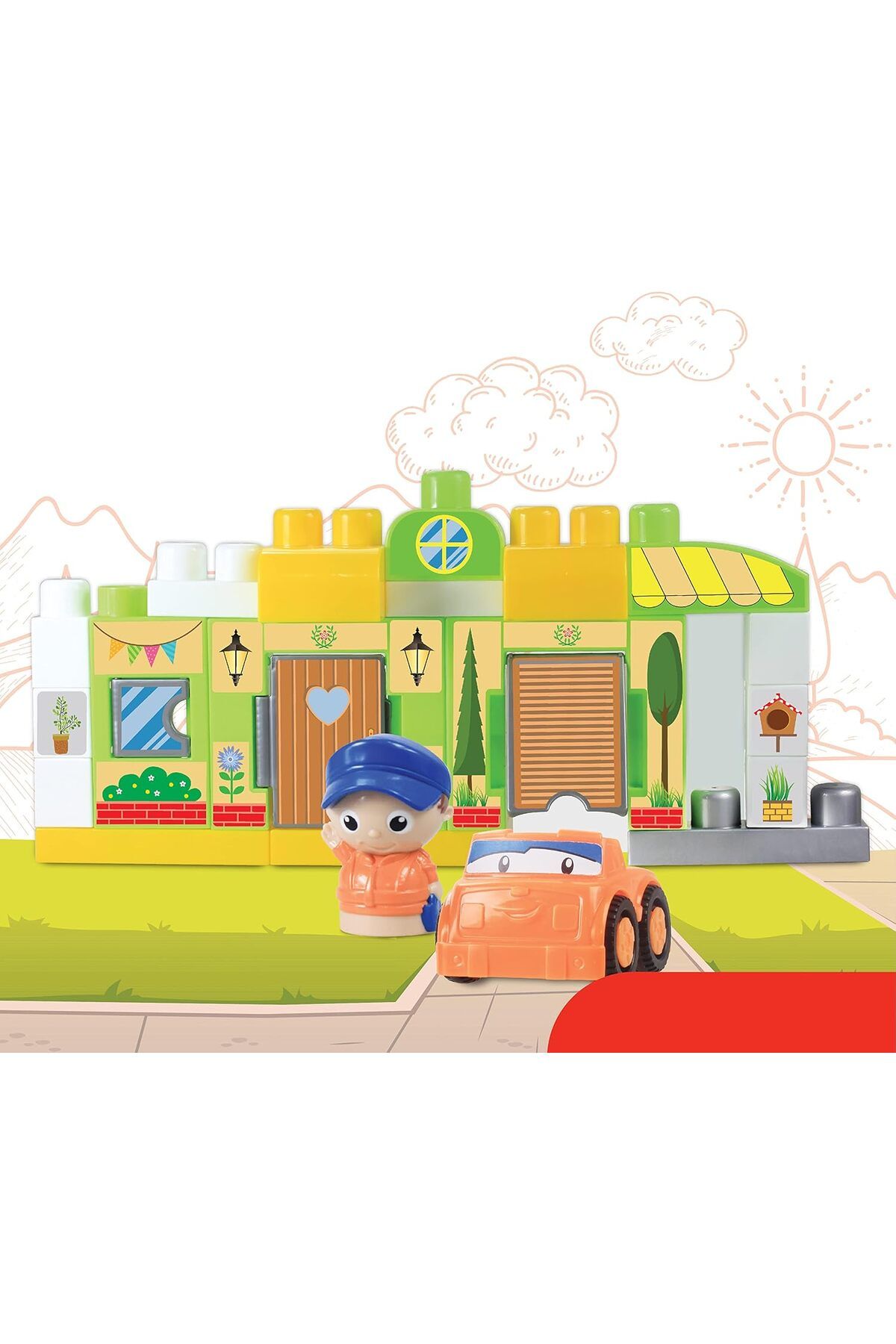 Moon-Dream Home – Building Block Toy Set – Learning Toddlers Colorful Building Bricks 7