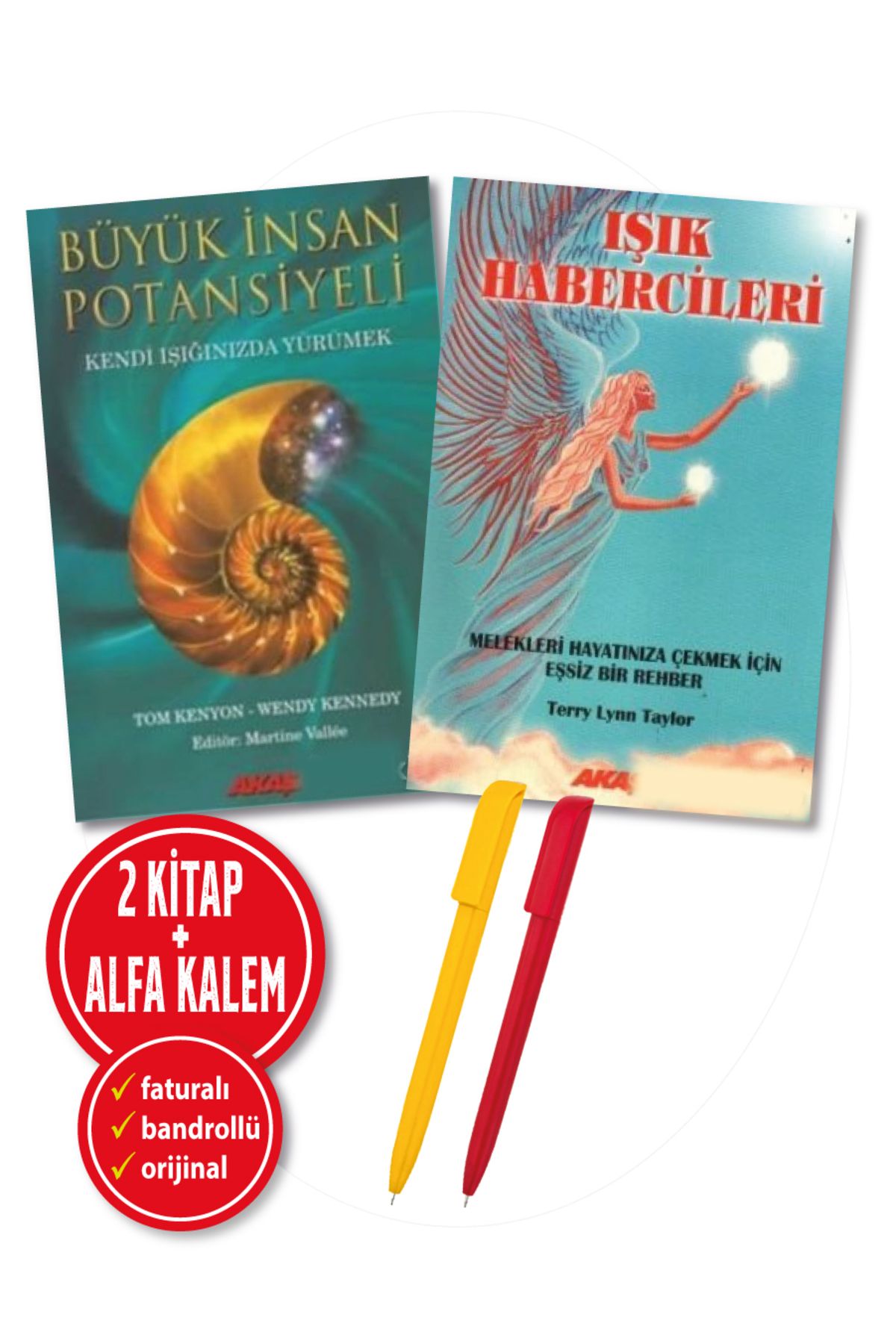 Akaşa Yayınları Alfa Kalem+ Tom Kenyon 2 Kitap(Büyük İnsan Potansiyeli+Işık Habercileri) Kişisel Gelişim YENİ Akaşa