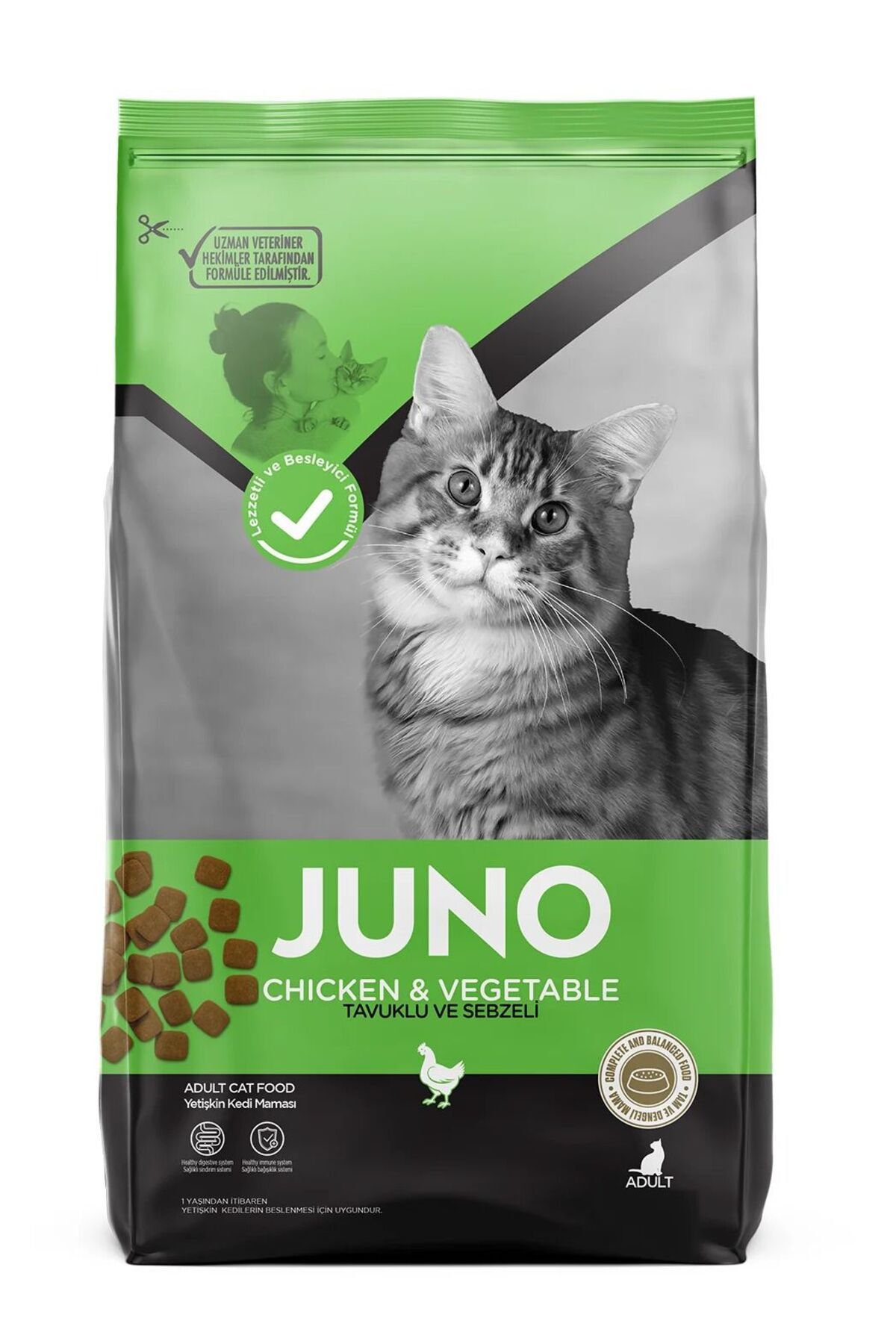 JUNO YAVRU KEDİ TAVUKLU MAMA