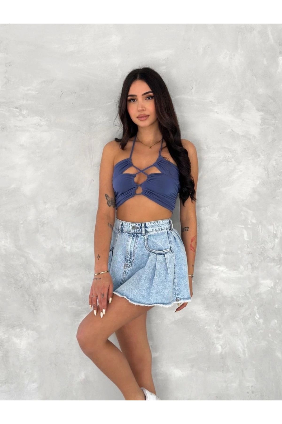 POLEXP Mini Etekli Kot - Yazlık ve Şık Stil