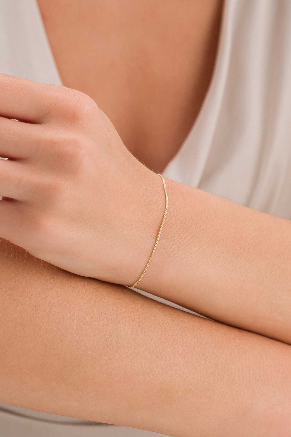 FERMAS KUYUMCULUK 14 Ayar İtalyan Minimal Bileklik