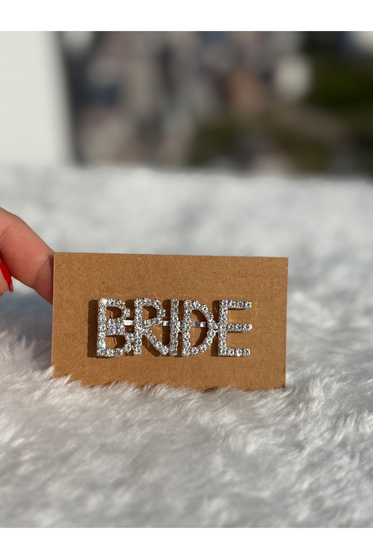 BRIDEIST WEDDING CO Taşlı “BRIDE” Yazılı Saç Tokası|Yeni Sezon Gelin Tokası| Bride toka| Gold Bride Toka