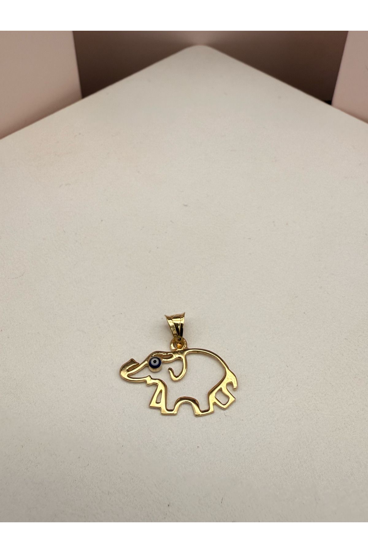 cengizjewellery 14 Ayar Altın Fil Kolye Ucu