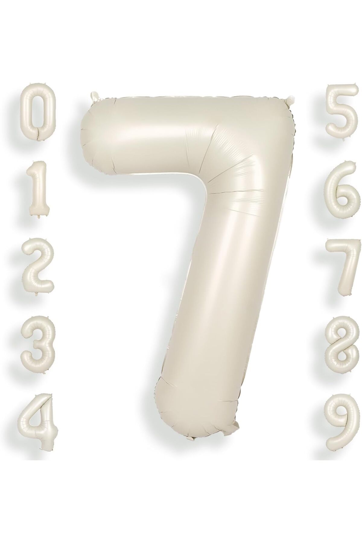 UVERTE 7 Yaş Gold Altın Folyo Balon 34 İnç 80 cm Doğum Günü Balonu Parti Balonu