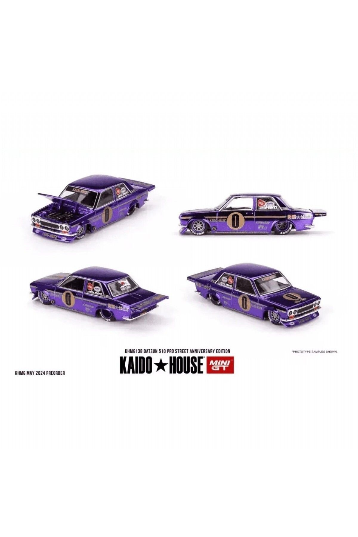 alpmodel Mini GT 1/64 Kaido House Datsun 510 Pro Street Anniversary Edition KHMG138