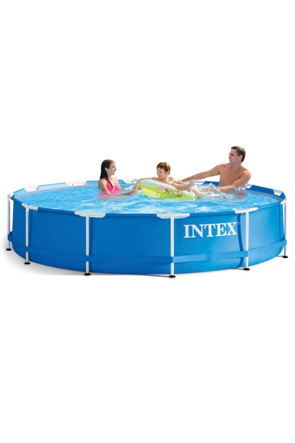 Intex-Intex swimming pool, with accessories, durable material, easy to assemble, round shape, 366 cm, blue 3