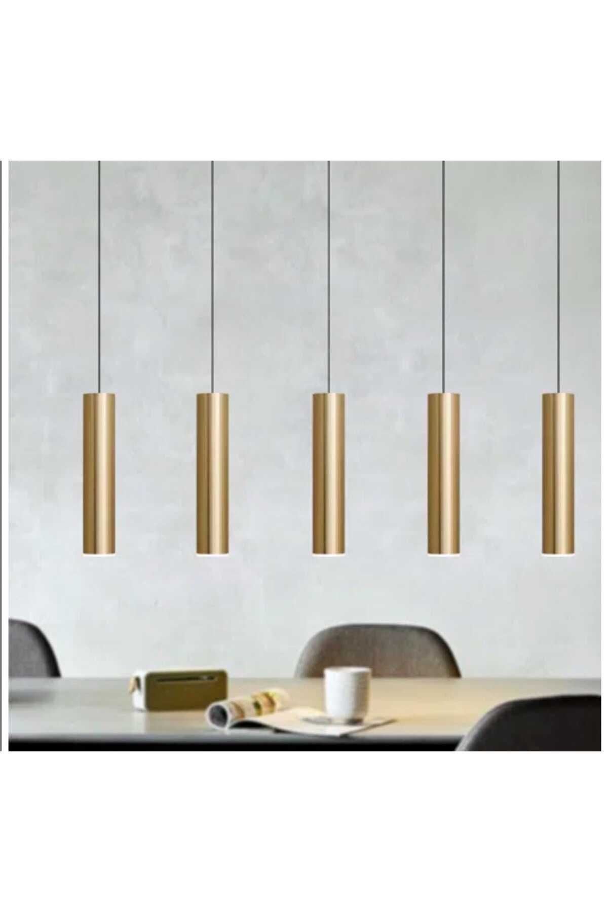 demet habek mylights Mylights sıralı masaüstü beşli 5 li sartkıt 120cm metal gövde tasarruflu led ampul eskitme kaplama m