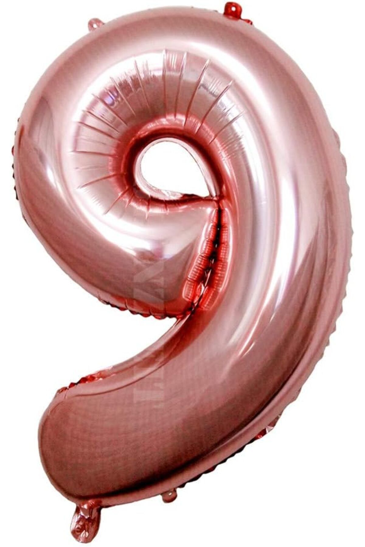 UVERTE 9 Yaş Gold Altın Renk Folyo Balon 34 İnç 80 cm Doğum Günü Kutlama Parti Balonu