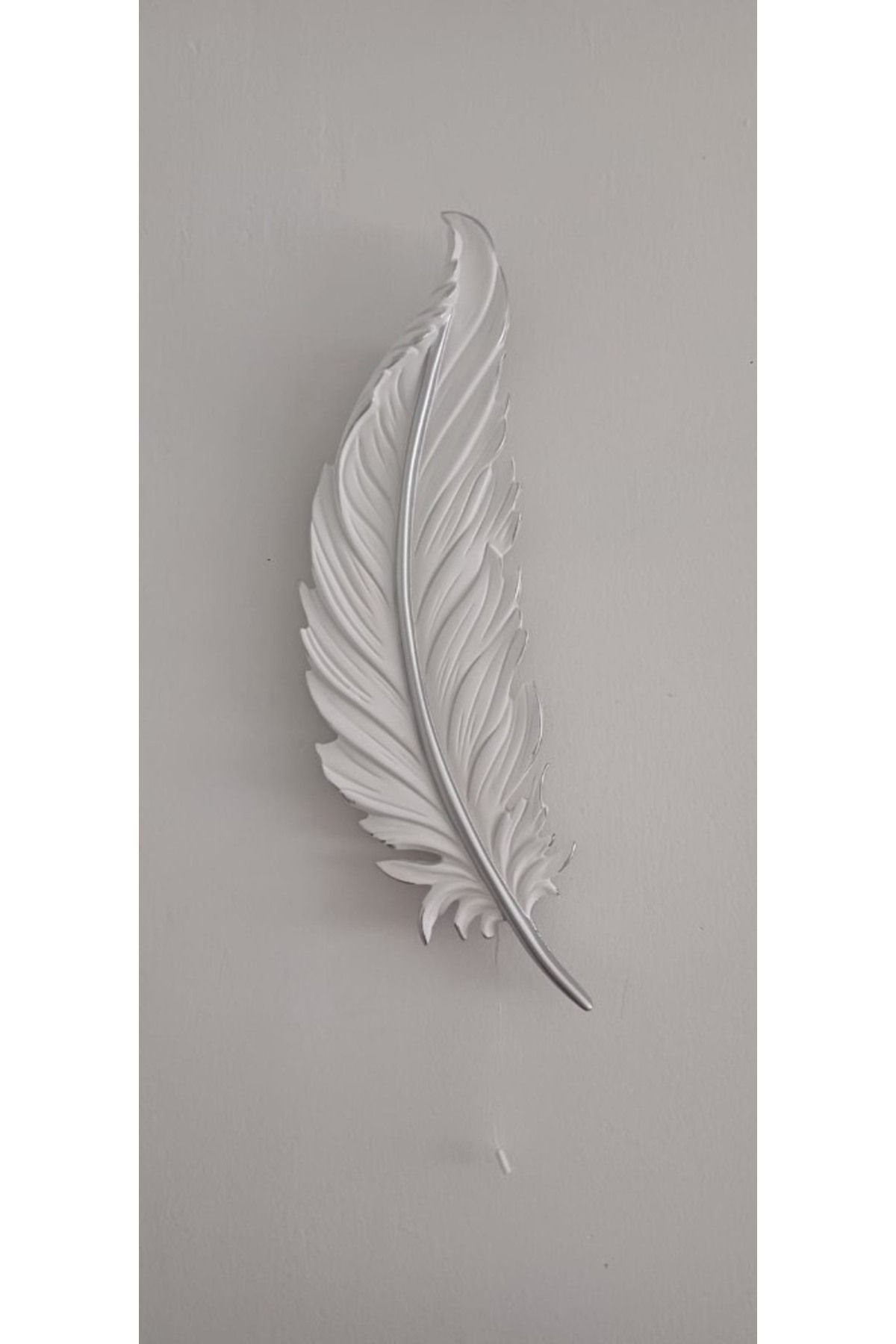 Benim Denim Tüy Aplik Led’li Pilli, Dekoratif Amaçlı Duvar Aydınlatma Süsü , 60 cm x 18 cm