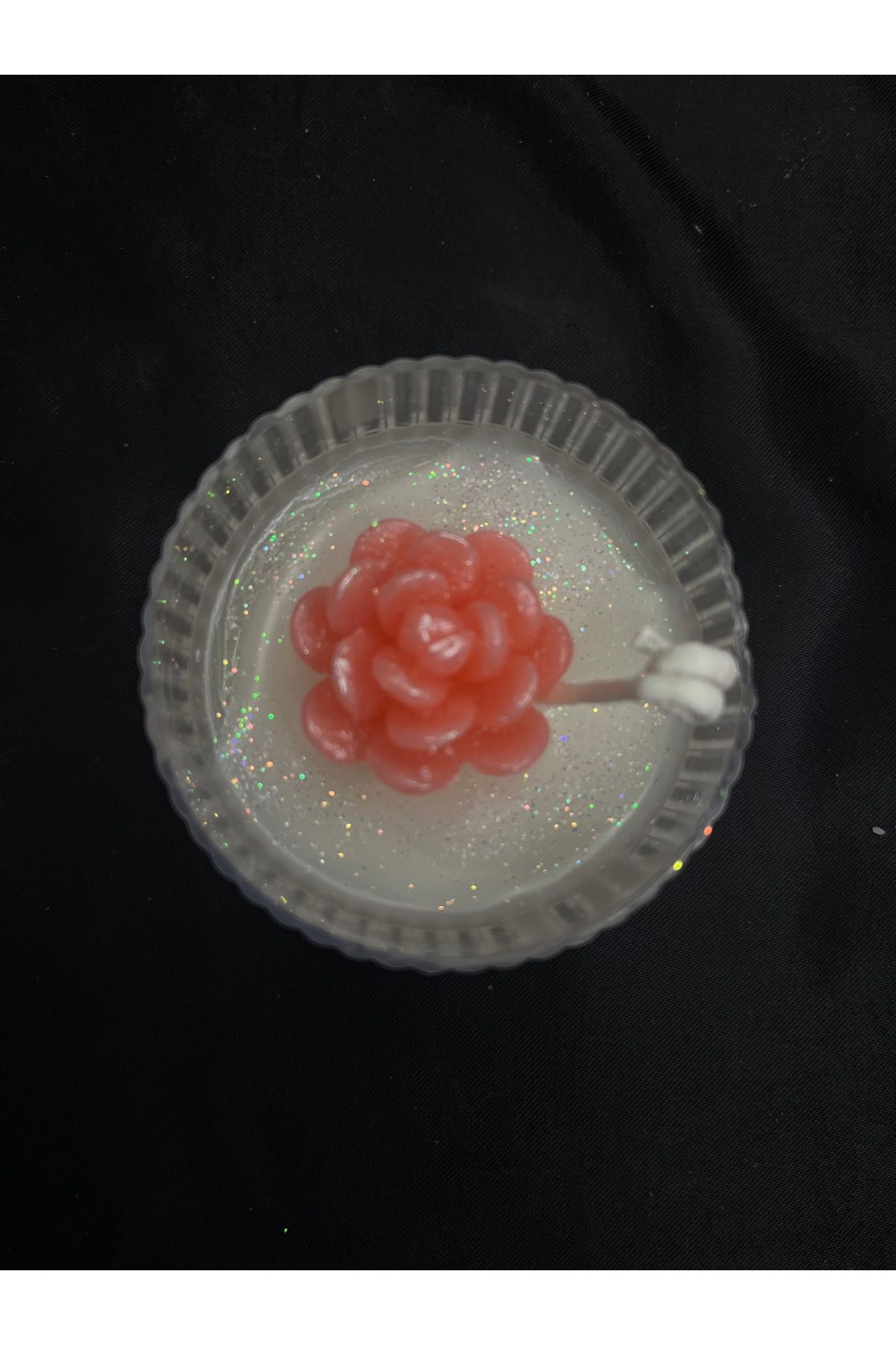 Nis Candle More Kutuda çiçek detaylı mum
