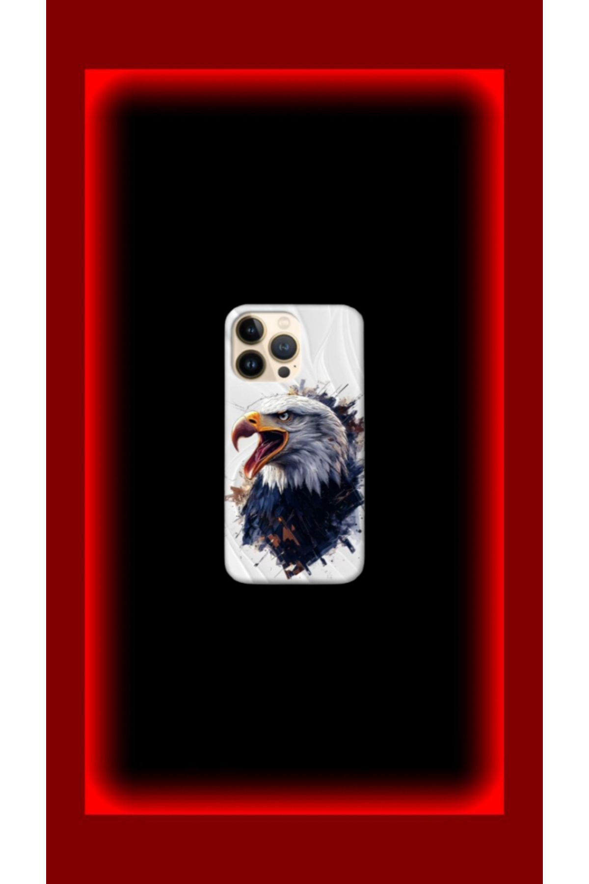 cover shopp Kartal Desenli Kılıf Tasarımı-3 IP 14 Pro Max