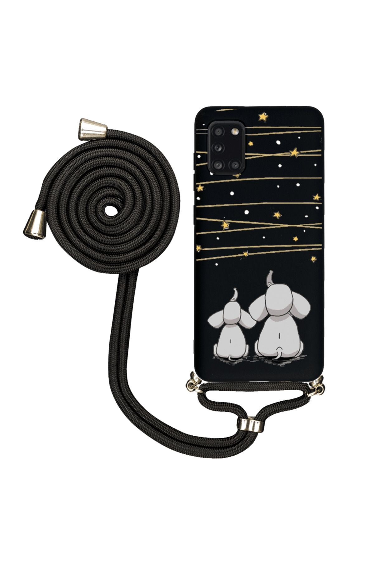Royaleks Samsung A31 İpli Lansman Kılıf - Elephants And The Stars
