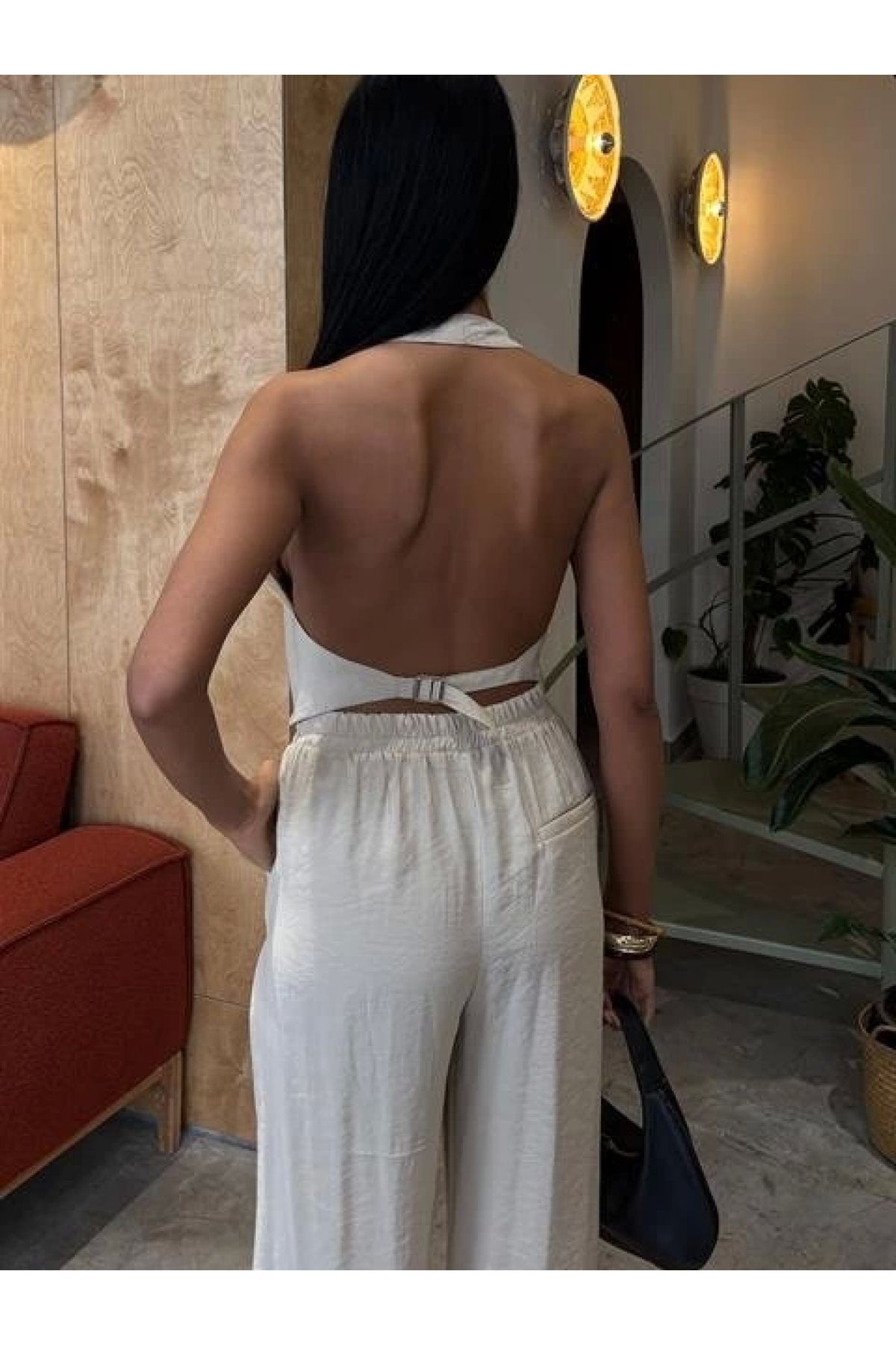 POLEXP Halter Yaka Modal Takım