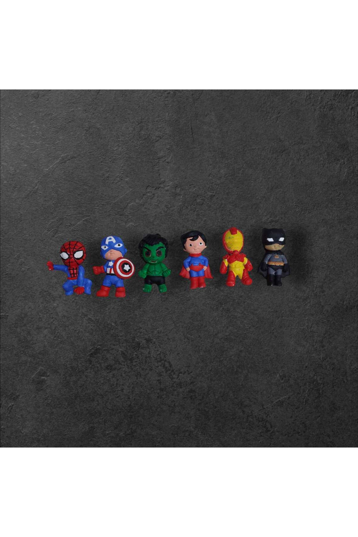 مجموعه ۶ تکه نقاشی روی سنگ مارول: ست فعالیت مادر و کودک برای رشد کودک با فیگور