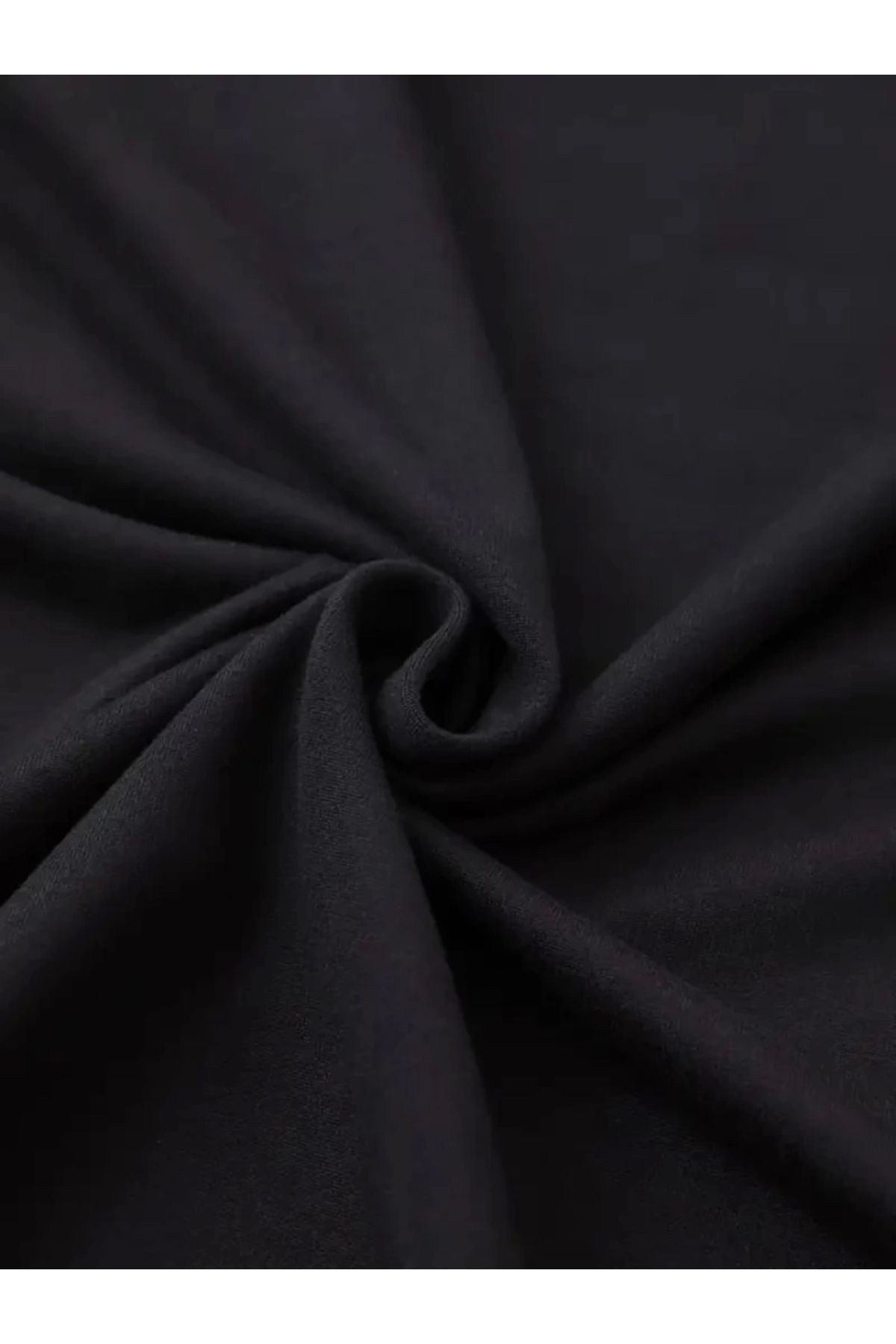 POLEXP Siyah Bisiklet Yaka Baskılı T-shirt