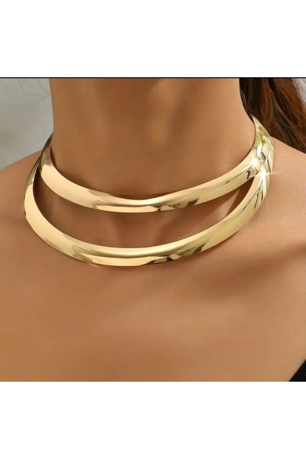 Sevilgülgünfinecrafts ÇİFT KAT GOLD CHOKER KOLYE