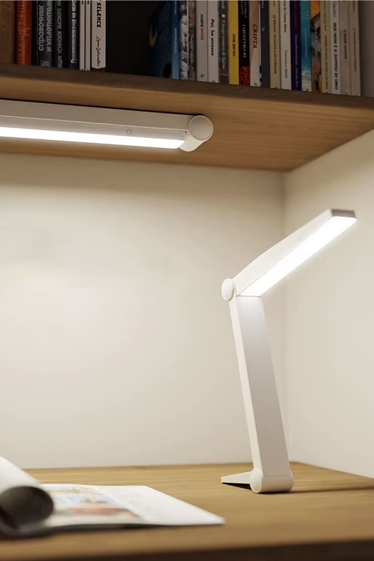 SerenityHaven Masaüstü Şarjlı Katlanabilir Portatif LED Aydınlatma / GT-CL14