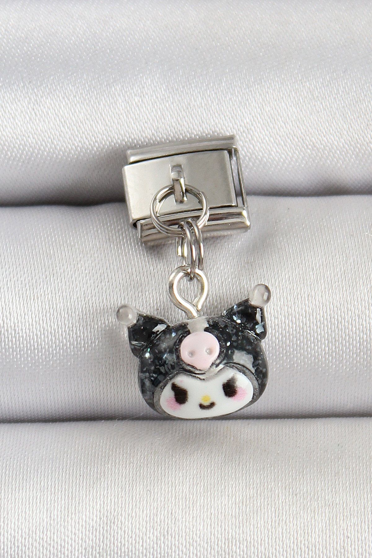 Avantaj Kapıda ® 316L Çelik Gümüş Renk Kuromi Model Nomination Charm