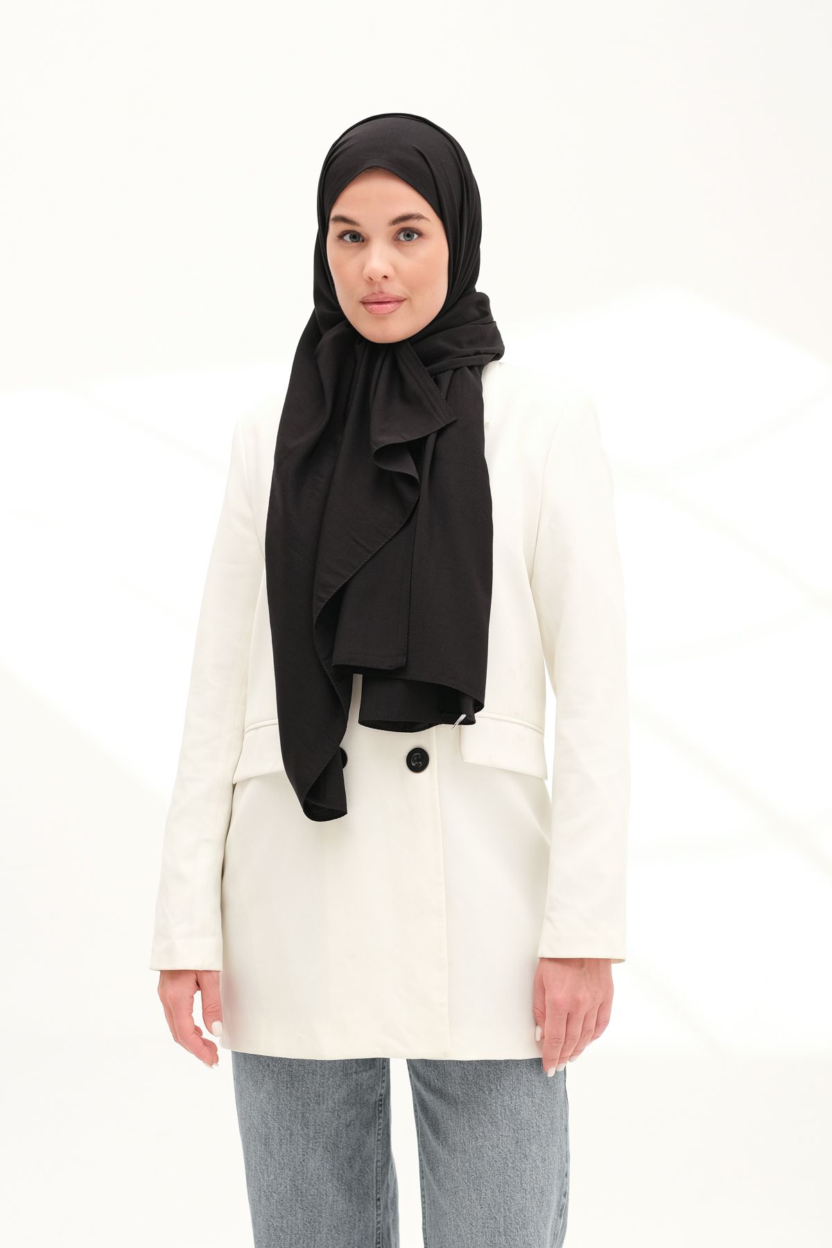 Aida Scarfs Lina Pure Şal Siyah