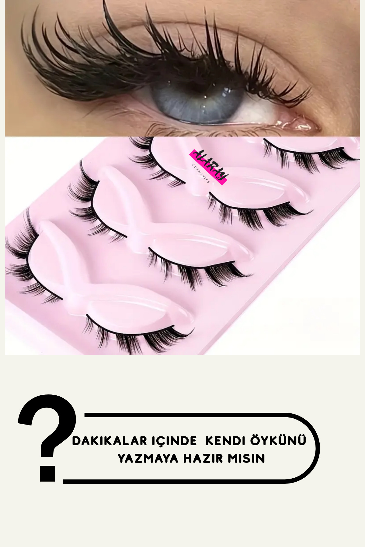 Alara'nın Kirpik Koleksıyonundan- 5 Çift Doğal ve Kuyruklu Stiller, C Bukle, Çoklu Uzunluklar, 0.07m — kuyrukluyıldız5 — تصویر 4 از 8