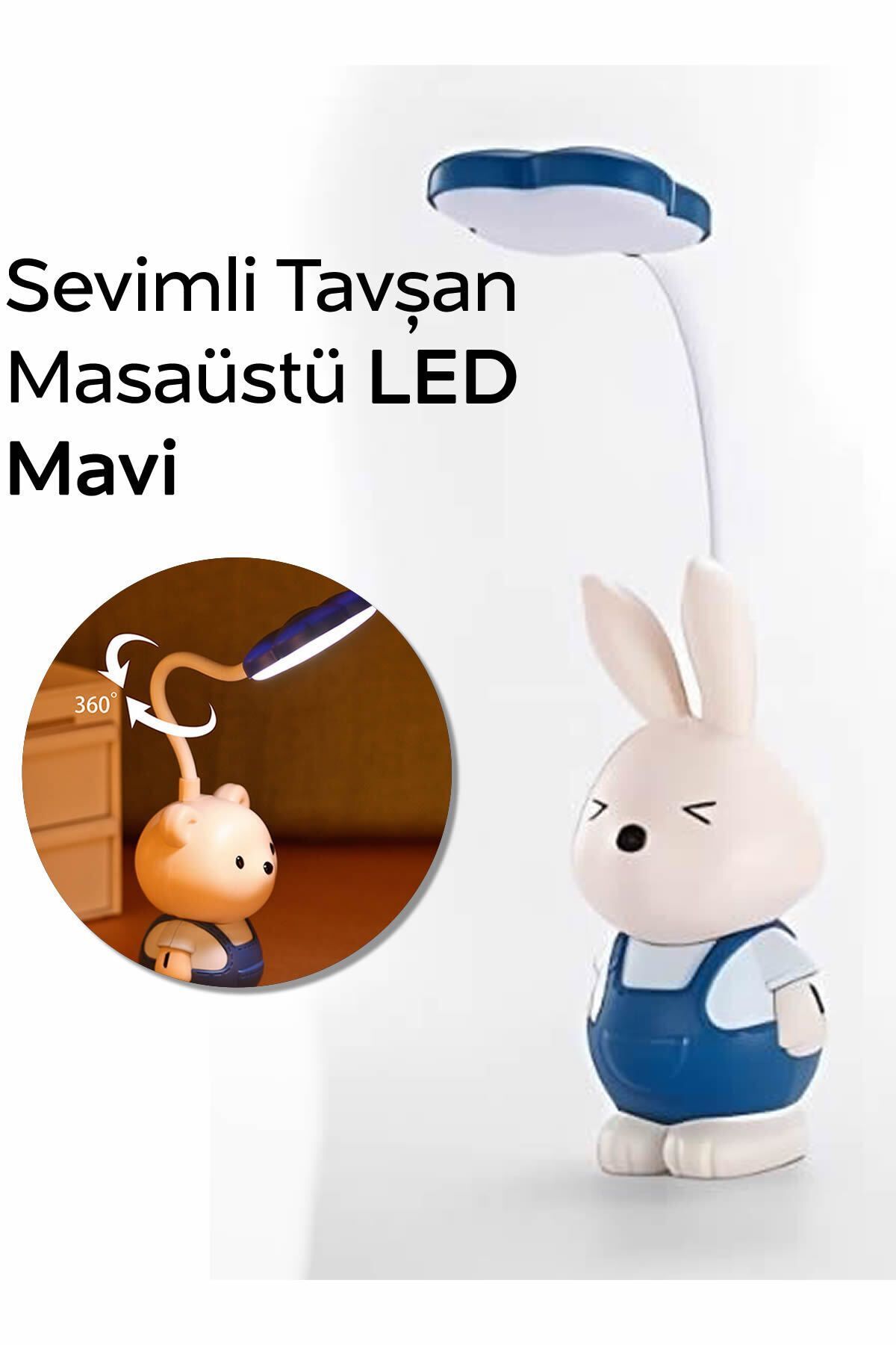 SerenityHaven Sevimli Tavşan Mini Masaüstü Led Lamba
