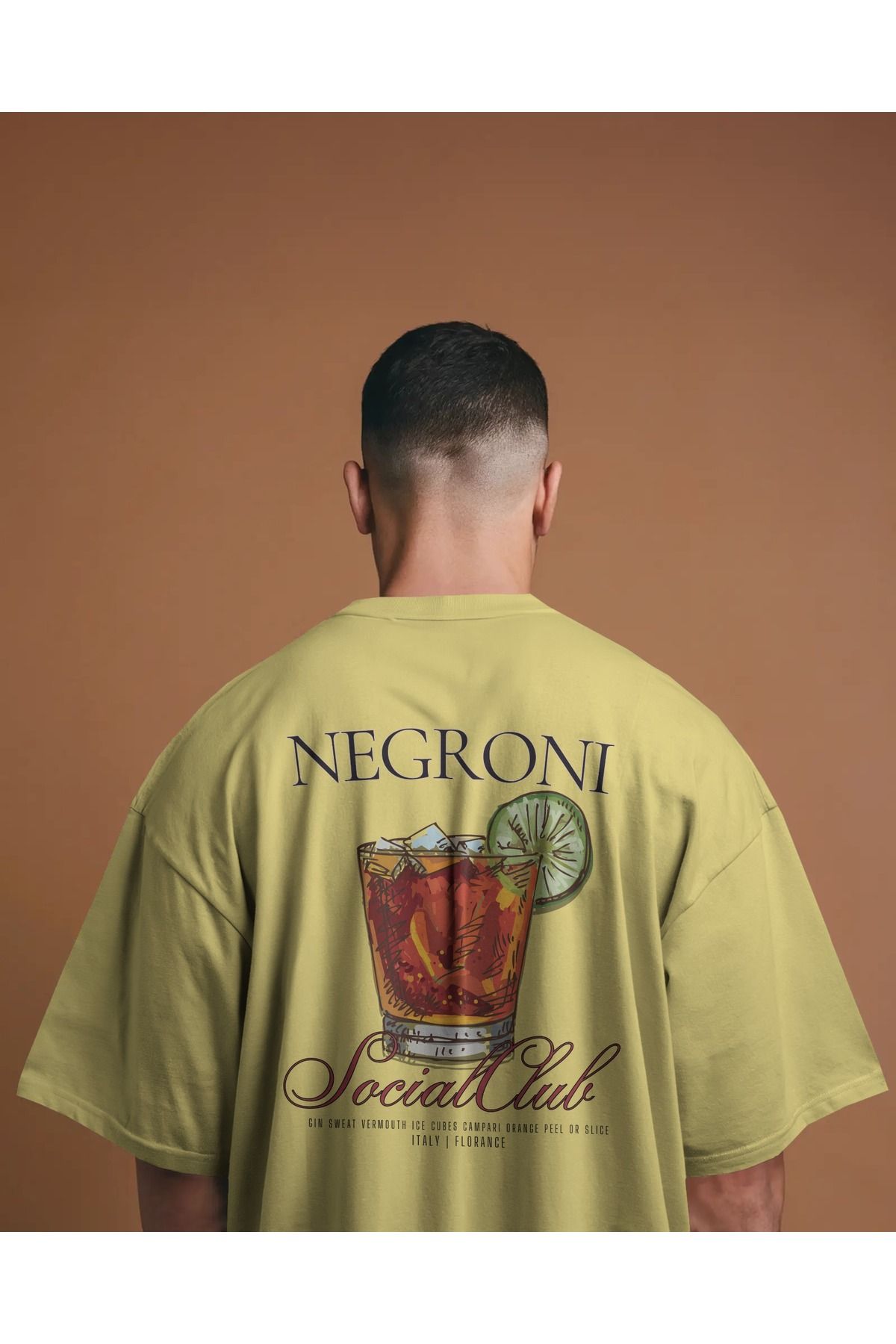 Etiole Studio Negroni - Oversize Tişört | Unisex Tişört | Rahat Kesim
