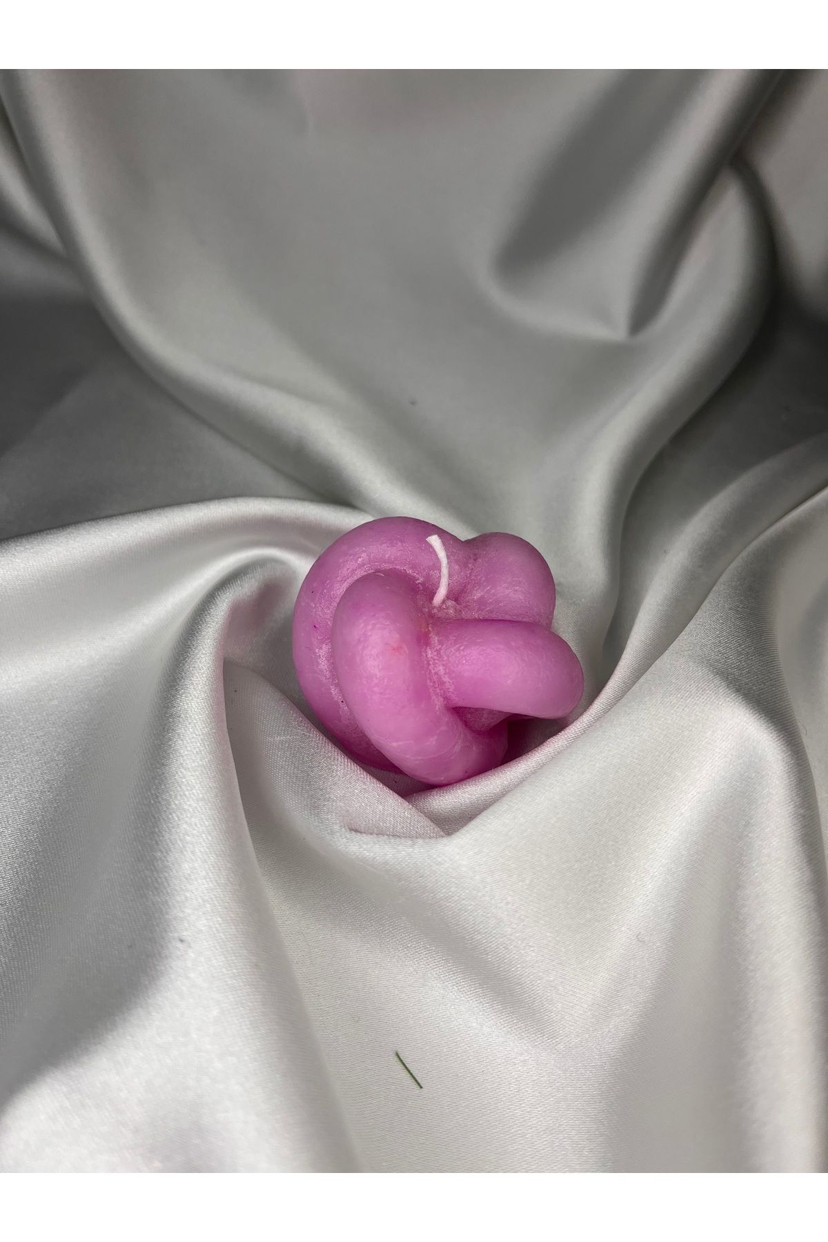 Nis Candle More Pembe renkli düğüm mum